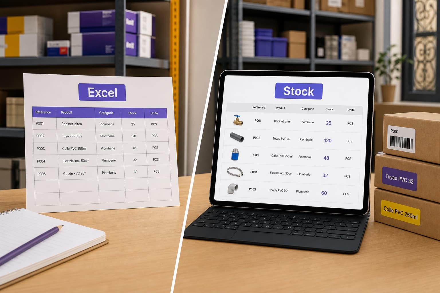 Gestion de stock : Excel ou logiciel, comment choisir ?